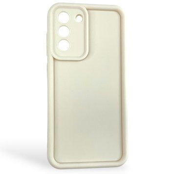 Чехол силиконовый Soft Touch для Samsung Galaxy S21 FE молочный (Полная защита камеры) 0054029 фото