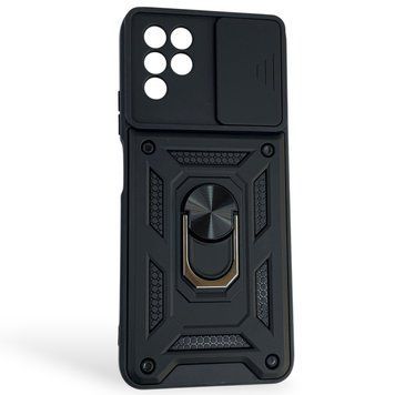 Чехол противоударный для ZTE Blade V30 Vita с магнитной пластиной со шторкой на камере черный 0050931 фото