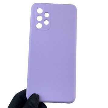 Чехол для Samsung Galaxy A32 4G (SM-A325F) силиконовый с микрофиброй нескользящий на самсунг а32 4г сиреневый 0031921 фото