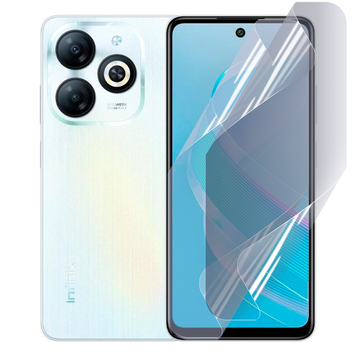 Плёнка гидрогелевая для Infinix Smart 8 глянцевая противоударная на инфиникс смарт 8 прозрачная 0035348 фото
