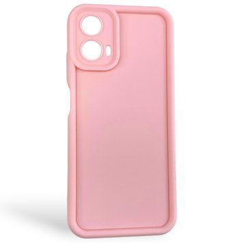 Чехол силиконовый Soft Touch для Motorola G34 розовый (Полная защита камеры) 0054411 фото