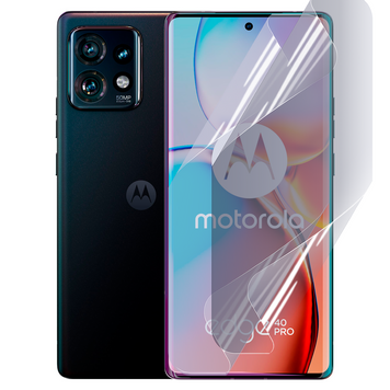Плёнка гидрогелевая для Motorola Moto Edge 40 Pro глянцевая противоударная на моторола эдж 40 про прозрачная 0033657 фото