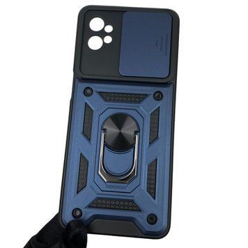 Чехол для Motorola Moto G32 PAUU0013RS бронированный с кольцом со шторкой на моторола г32 тёмно-синий 0001764 фото