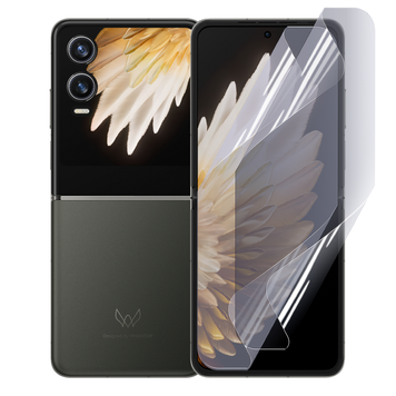 Плівка гідрогелева для Tecno Phantom V Flip 2 глянцева протиударна на техно фантом в фліп 2 прозора 0035098 фото