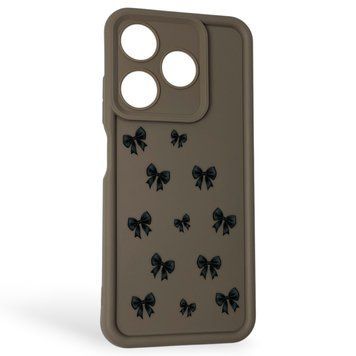 Чохол силіконовий Soft Touch з 3D принтом для TECNO Spark 10 (KI5q) коричневий (Повний захист камери) 0044650 фото