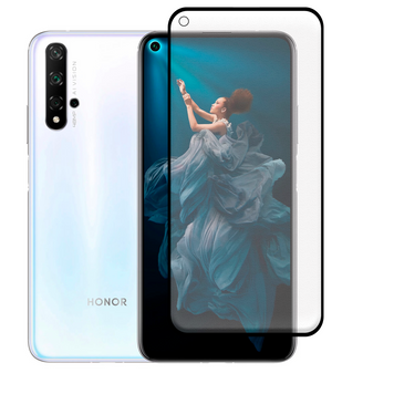 Захисне скло МАТОВЕ для телефона Honor 20 протиударне повноекранне на хонор 20 чорне 0038963 фото