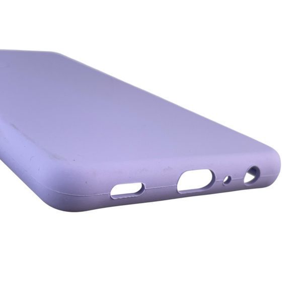 Чехол для Samsung Galaxy A72 (SM-A725F) силиконовый с микрофиброй нескользящий на самсунг а72 сиреневый 0032117 фото