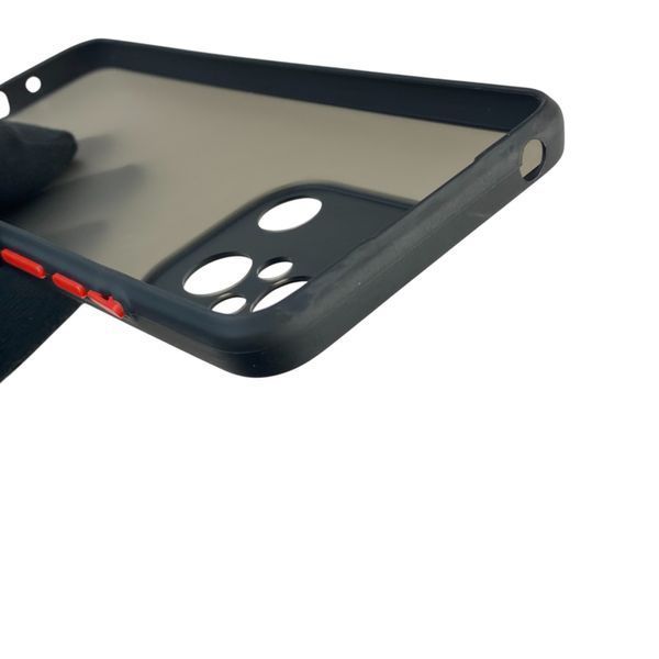 Чохол для телефона Xiaomi Poco C55 з високими бортами із захистом камери на сяомі поко с55 чорний 0026304 фото