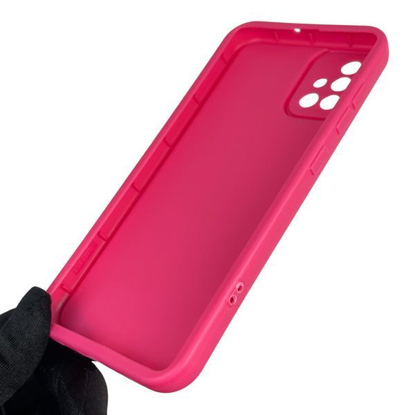 Чехол силиконовый оригинальный Soft Touch с 3D принтом мема сибу для Samsung Galaxy A51 (SM-A515F) малиновый (Полная защита камеры) 0047609 фото