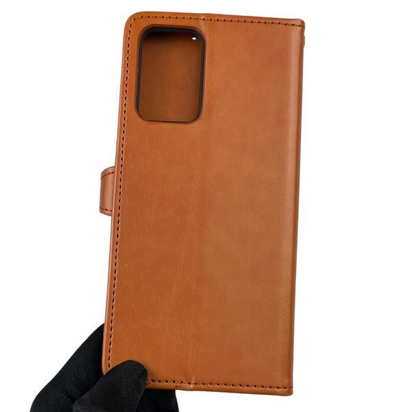 Чехол-книжка для ZTE Blade A72 с магнитной застежкой с подставкой на зте блейд а72 коричневая 0011989 фото