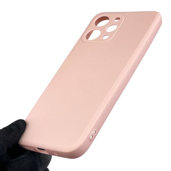 Чехол для Xiaomi Redmi 12 4G с квадратными гранями с защитой камеры на сяоми редми 12 4г пудровый 0012740 фото