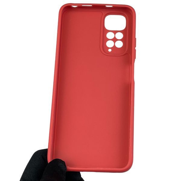 Чехол для Xiaomi Redmi Note 11 с квадратными гранями с защитой камеры на сяоми редми нот 11 красный 0012790 фото