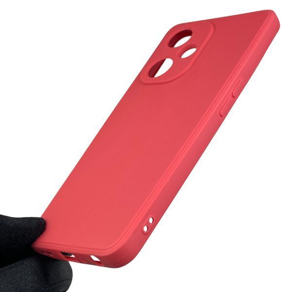 Чохол для OnePlus Nord CE 3 Lite з квадратними гранями із захистом камери на ванплас норс се 3 лайт червоний 0012384 фото