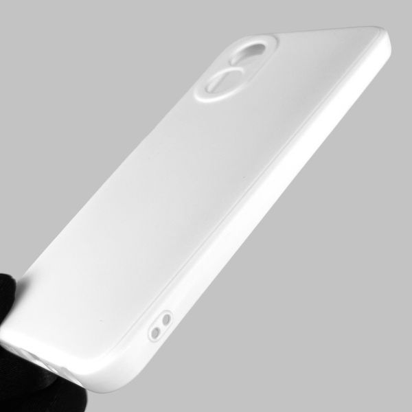 Чохол для OPPO A18 4G (CPH2591) із квадратними гранями із захистом камери на оппо а18 білий 0002651 фото