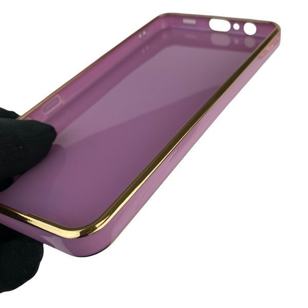 Чехол для Samsung Galaxy A02 SM-A022G с кольцом MagSafe с золотой окантовкой на самсунг а02 черничный gs1 0022290 фото