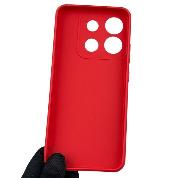 Чехол для Tecno Spark Go 2023 с квадратными гранями с защитой камеры на техно спарк го 2023 красный 0012372 фото