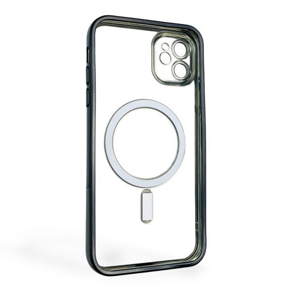 Чехол для Apple iPhone 11 с линзами на камере с MagSafe на айфон 11 черный 0034368 фото