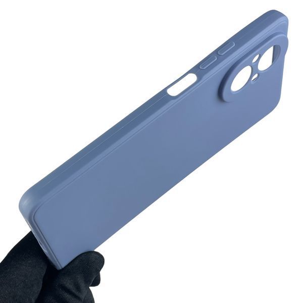 Чехол для Realme C67 противоударный однотонный с квадратными гранями с защитой камеры на реалми с67 синий 0008423 фото