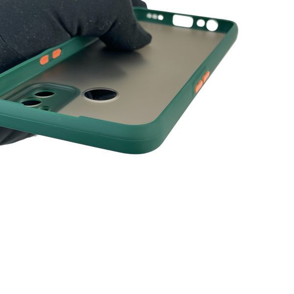 Чохол для телефона OPPO A33 з високими бортами із захистом камери на оппо а33 темно-зелений 0025910 фото