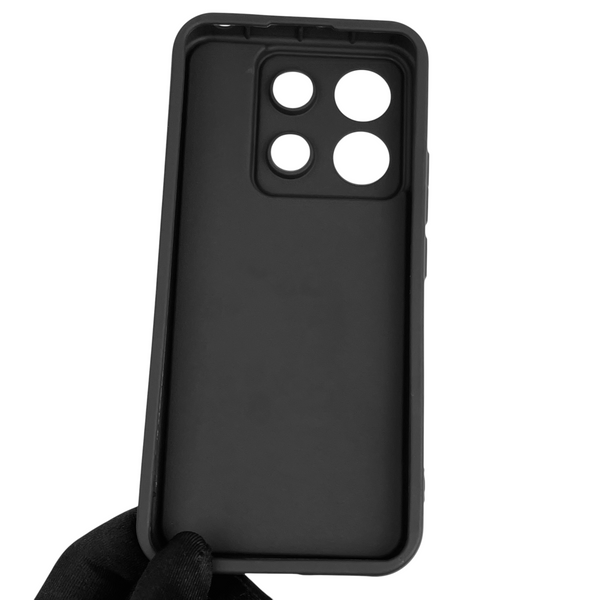 Чохол силіконовий Soft Touch з 3D принтом Майнкрафт для Xiaomi POCO X6 чорний (Повний захист камери) 0041627 фото