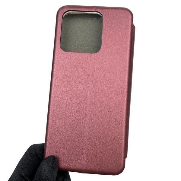Чехол-книжка для Xiaomi Redmi 9C с подставкой на сяоми редми 9с бордовая 0000510 фото