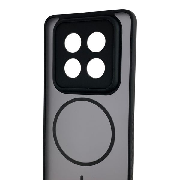 Чохол MagSafe для Xiaomi Poco M8 5G чорний (матовий напівпрозорий) 0062193 фото