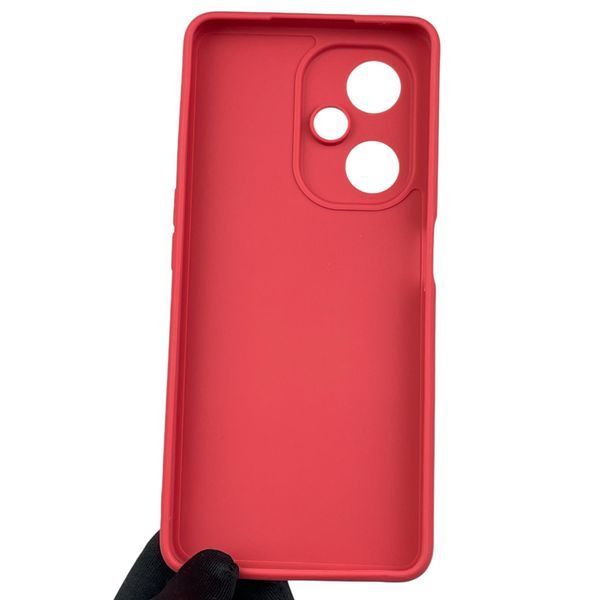 Чохол для OnePlus Nord CE 3 Lite з квадратними гранями із захистом камери на ванплас норс се 3 лайт червоний 0012384 фото