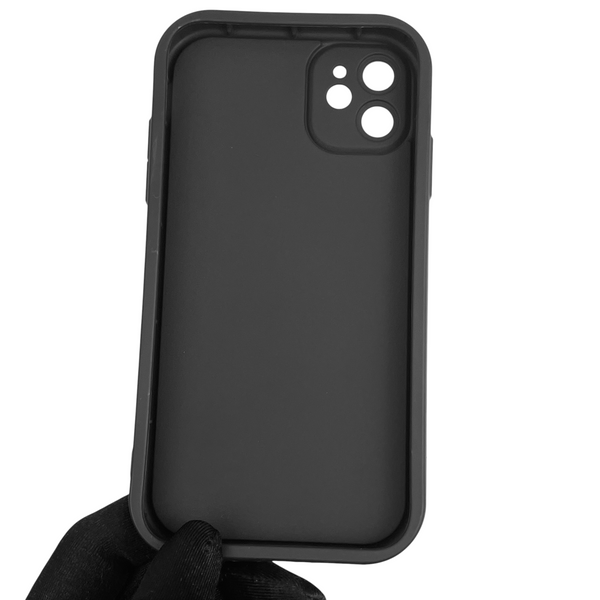 Чохол силіконовий Soft Touch з 3D принтом для Apple iPhone 11 чорний (Повний захист камери) 0040228 фото