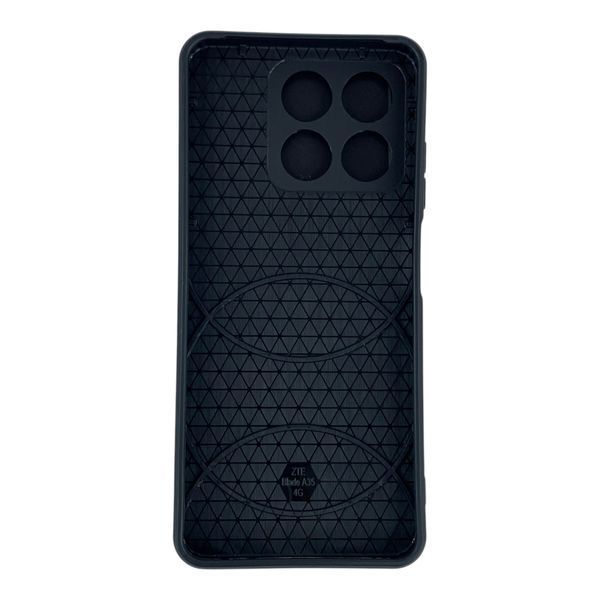 Чохол протиударний для ZTE Blade A55 з магнітною пластиною зі шторкою на камері чорний 0051051 фото