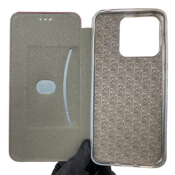 Чехол-книжка для Xiaomi Redmi 9C с подставкой на сяоми редми 9с бордовая 0000510 фото