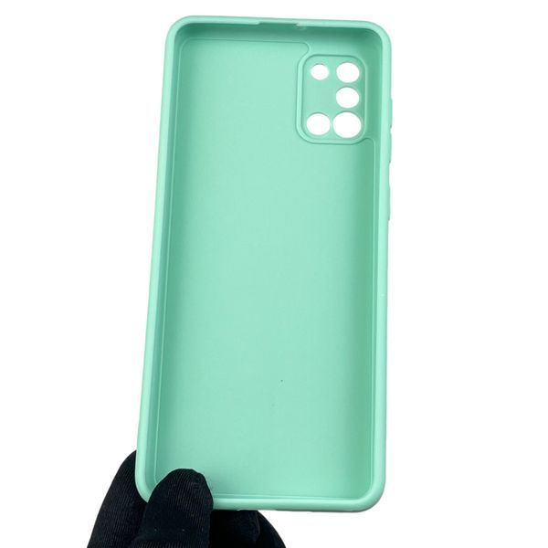 Чохол для Samsung Galaxy A31 (SM-A315F) з квадратними гранями із захистом камери на самсунг а31 м'ятний 0012588 фото