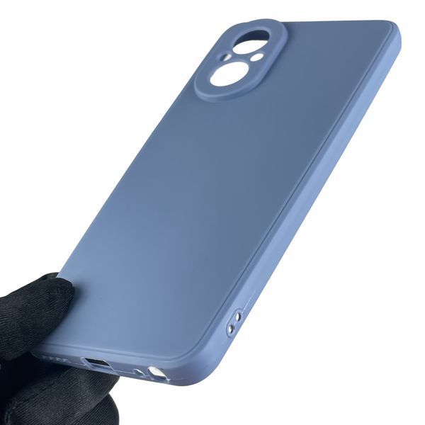 Чехол для Realme C67 противоударный однотонный с квадратными гранями с защитой камеры на реалми с67 синий 0008423 фото