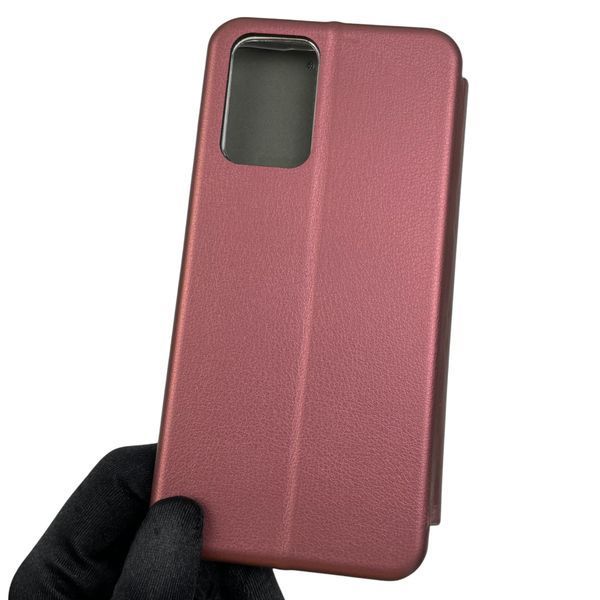 Чохол-книжка для Xiaomi Redmi 10 2022 з підставкою на сяомі редмі 10 2022 бордова 0002203 фото