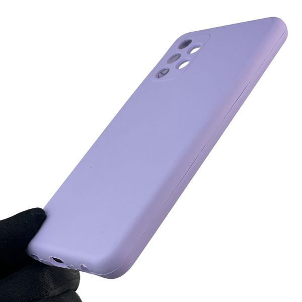Чехол для Samsung Galaxy A32 4G (SM-A325F) силиконовый с микрофиброй нескользящий на самсунг а32 4г сиреневый 0031921 фото