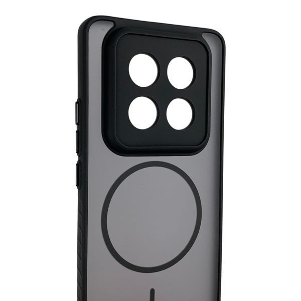 Чохол MagSafe для Xiaomi Poco M8 5G чорний (матовий напівпрозорий) 0062193 фото