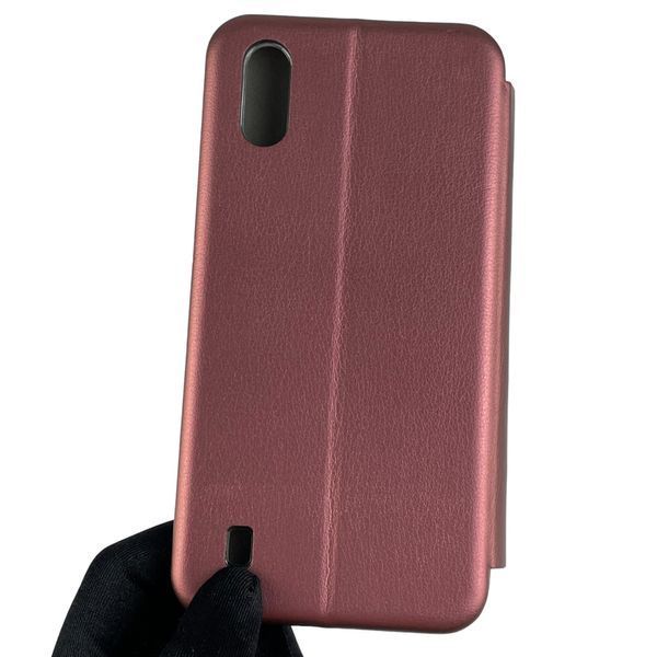 Чохол-книжка для ZTE BLADE A51 lite з підставкою на зте блейд а51 лайт бордова 0000256 фото