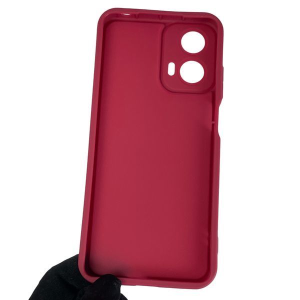 Чехол силиконовый Soft Touch с 3D принтом волшебной минни маус для Motorola Moto G24 (PB1E0003RS) бордовый (Полная защита камеры) 0050235 фото
