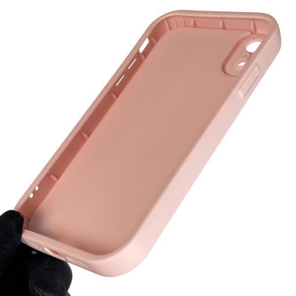 Чехол силиконовый Soft Touch с 3D принтом смешного теда мишки для Apple iPhone Xr розовый (Полная защита камеры) 0049369 фото