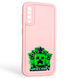 Чехол силиконовый Soft Touch с 3D принтом Майнкрафт для Samsung Galaxy A50 (SM-A505F) розовый (Полная защита камеры) 0041243 фото 1