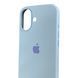 Чохол Silicone Case для Apple iPhone 16 блакитний (софт-тач, закритий низ, бортик камери) 0061917 фото 4
