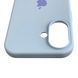 Чохол Silicone Case для Apple iPhone 16 блакитний (софт-тач, закритий низ, бортик камери) 0061917 фото 5