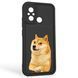 Чохол силіконовий оригінальний Soft Touch з 3D принтом мему сібу для Xiaomi Poco C55 чорний (Повний захист камери) 0047760 фото 1