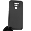 Чехол силиконовый Soft Touch для Xiaomi Redmi Note 9 черный (Полная защита камеры)