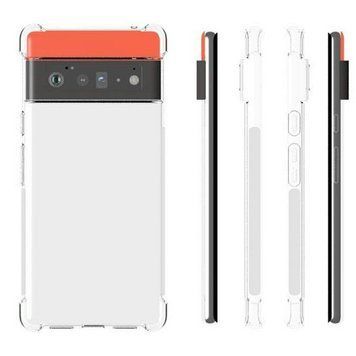 Противоударный чехол для Google Pixel 6 Pro прозрачный, усиленные углы с защитой камеры, TPU (гугл пиксель 6 про) 0061384 фото