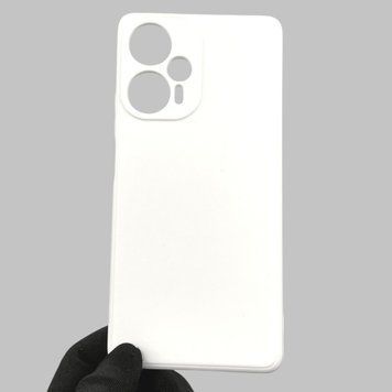 Чехол для Xiaomi Poco F5 с квадратными гранями с защитой камеры на сяоми поко ф5 белый 0012671 фото