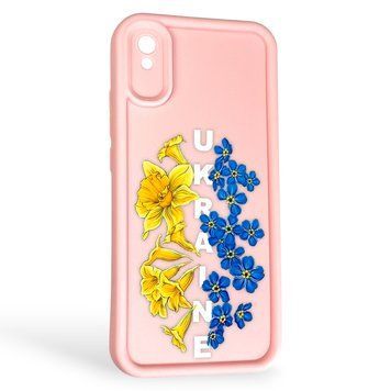 Чохол силіконовий Soft Touch з 3D принтом для Xiaomi Redmi 9A рожевий (Повний захист камери) 0042236 фото