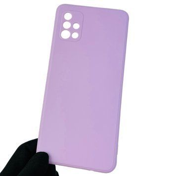 Чехол для Samsung Galaxy A51 SM-A515F с квадратными гранями с защитой камеры на самсунг а51 сиреневый 0001571 фото