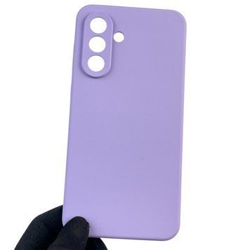 Чохол для Samsung Galaxy A56 (SM-A566B) силіконовий з мікрофіброю нековзний на самсунг а56 бузковий 0032099 фото
