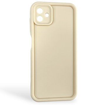 Чехол силиконовый Soft Touch для Samsung Galaxy A04 молочный (Полная защита камеры) 0053962 фото