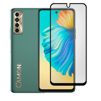 Захисне скло МАТОВЕ для телефона Tecno Camon 17P (CG7n) протиударне повноекранне на техно камон 17п чорне 0039064 фото